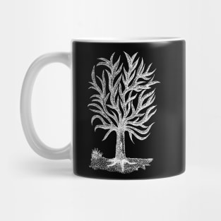 Pointillism Tree Negative Mug